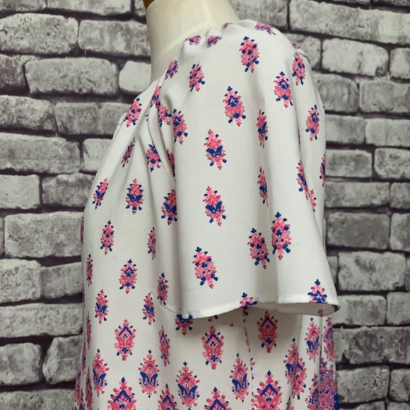 Talbots Short Sleeve Blouse Size Medium - Picture 4 of 11